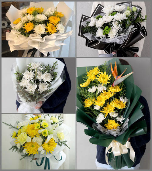 贵州毕节市黔西县五里乡化布村白事花束代送